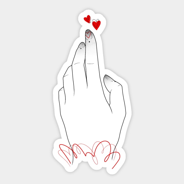 IN LOVING HANDS - lace Sticker by InkVee